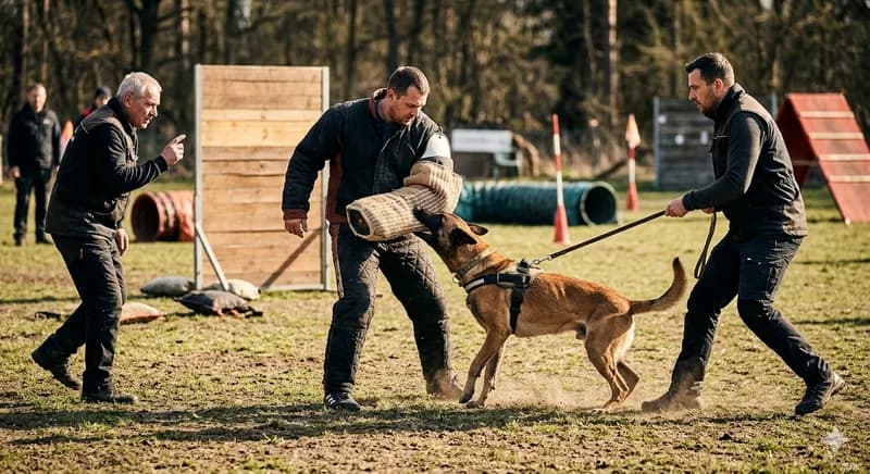 Exercício de treino de proteção em curso